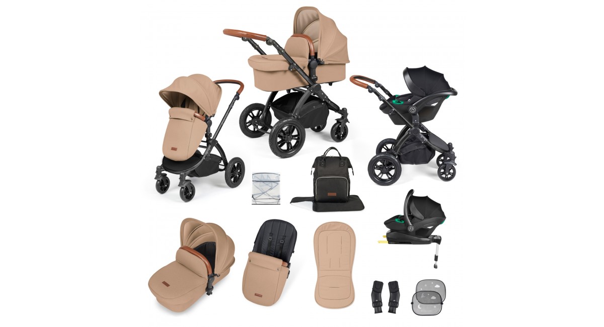 Ickle Bubba Stomp Luxe All-in-One I Size Travel System With Isofix Base (Stratus)