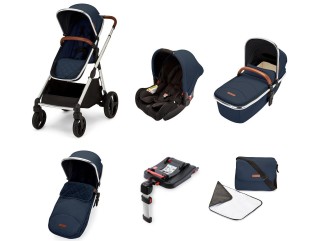 Ickle Bubba Eclipse Travel System with Galaxy Car Seat and Isofix Base