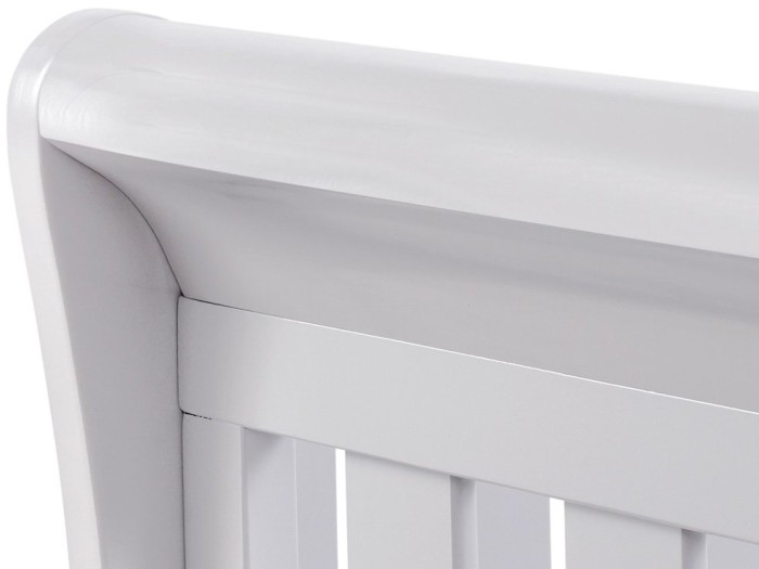 Babymore Eva Sleigh Drop Side Cot Bed - Grey