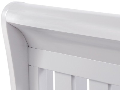 Babymore Eva Sleigh Drop Side Cot Bed - Grey