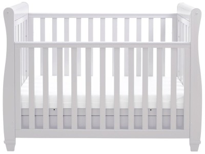 Babymore Eva Sleigh Drop Side Cot Bed - Grey
