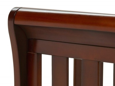 Babymore Eva Sleigh Drop Side Cot Bed - Brown