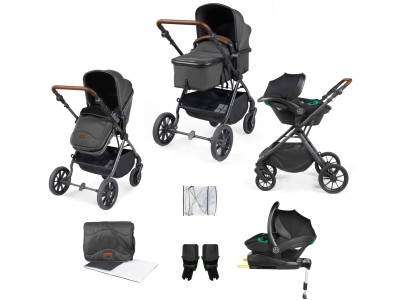 Ickle Bubba Cosmo All-in-One I-Size Travel System With Isofix Base (Stratus)