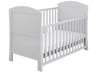 Babymore Aston Drop Side Cot Bed – Grey 2