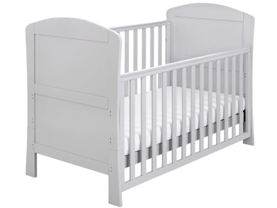 Babymore Aston Drop Side Cot Bed – Grey