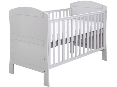 Babymore Aston Drop Side Cot Bed – Grey