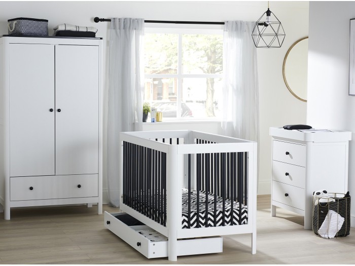 Ickle Bubba Tenby 3 Piece Furniture Set and Under Drawer - Mono