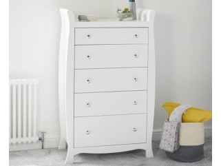 Ickle Bubba Snowdon Tall Chest - White