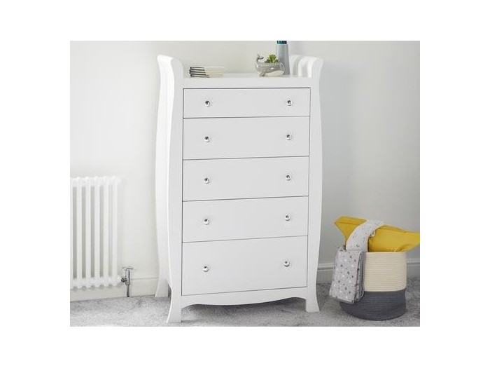 Ickle Bubba Snowdon Tall Chest - White