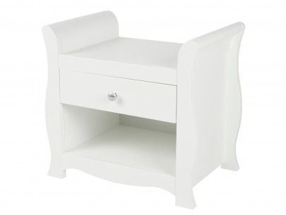 Ickle Bubba Snowdon Bedside Cabinet - White