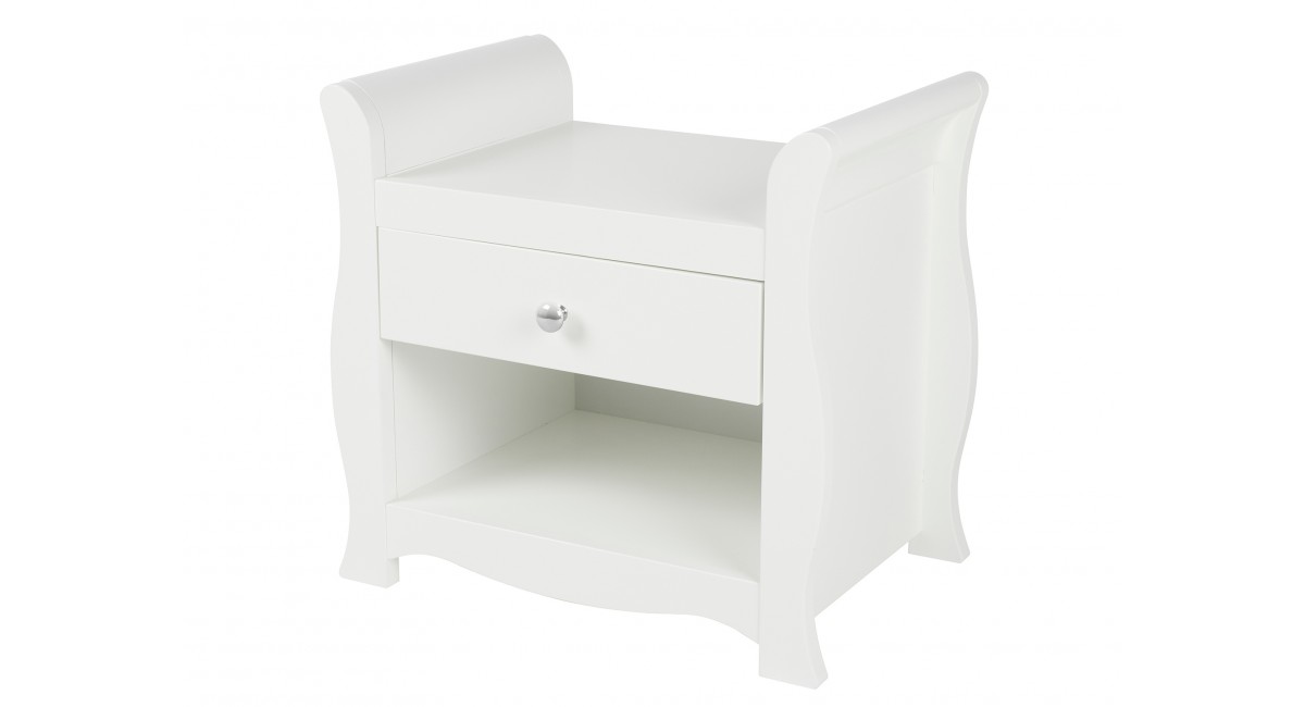 Ickle Bubba Snowdon Bedside Cabinet - White