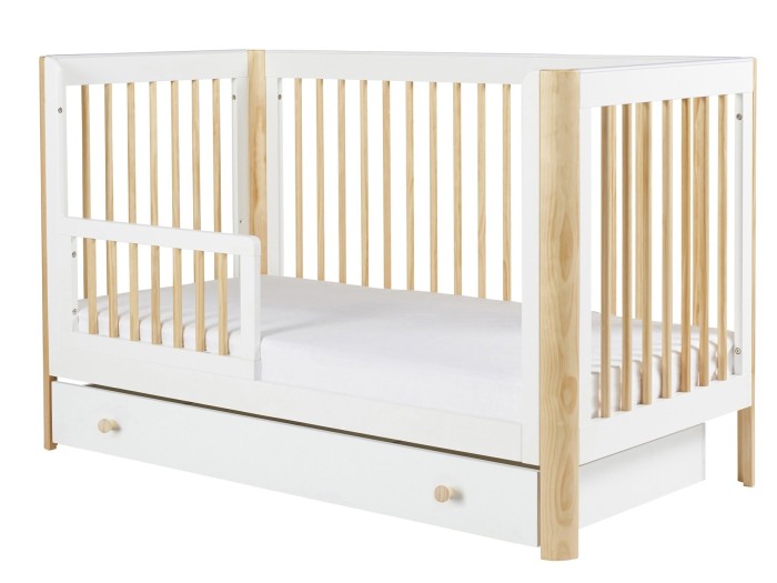 Ickle Bubba Tenby 3 Piece Furniture Set and Under Drawer - Scandi White