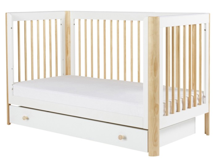 Ickle Bubba Tenby 3 Piece Furniture Set and Under Drawer - Scandi White