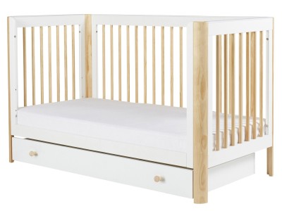 Ickle Bubba Tenby 3 Piece Furniture Set and Under Drawer - Scandi White