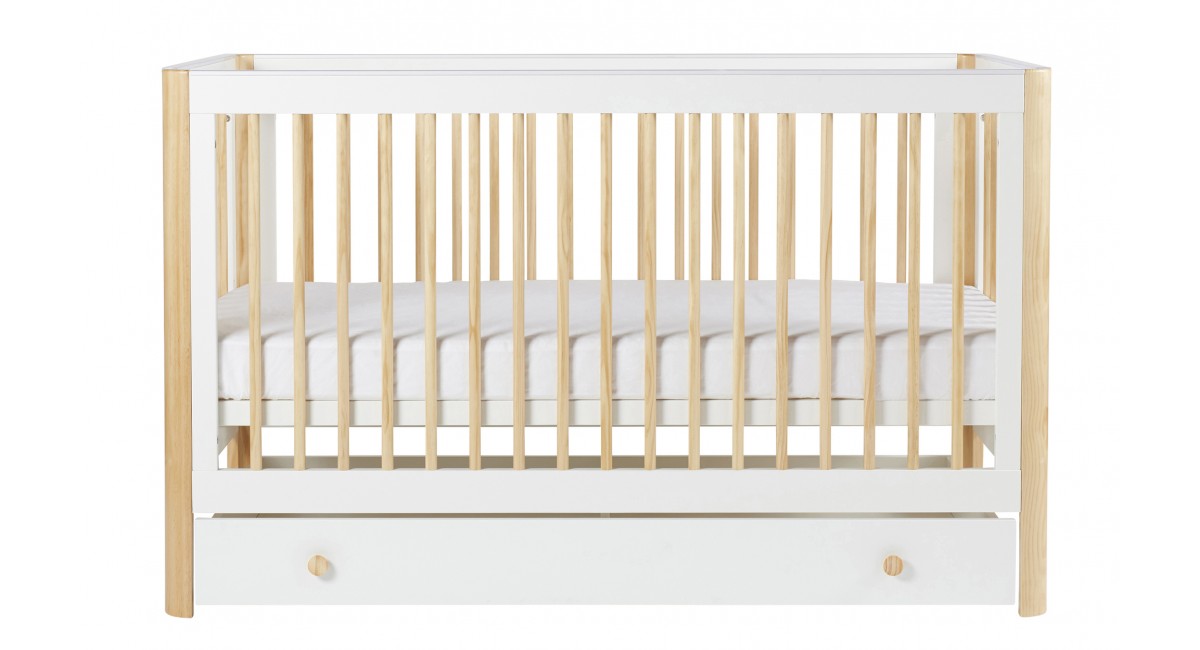 Ickle Bubba Tenby 3 Piece Furniture Set and Under Drawer - Scandi White