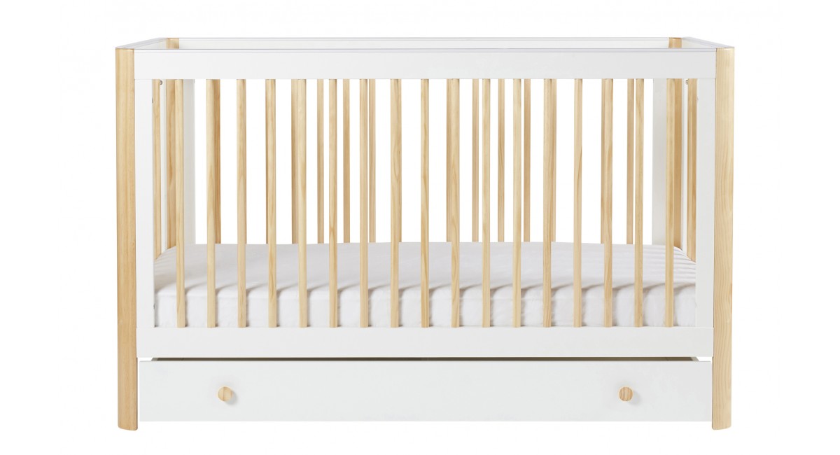 Ickle Bubba Tenby 3 Piece Furniture Set and Under Drawer - Scandi White