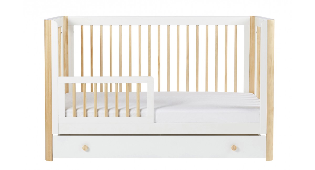 Ickle Bubba Tenby 3 Piece Furniture Set and Under Drawer - Scandi White