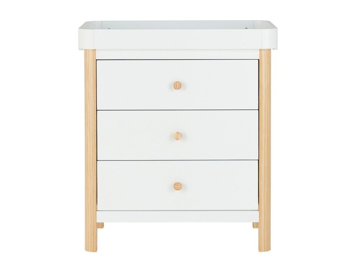 Ickle Bubba Tenby 3 Piece Furniture Set and Under Drawer - Scandi White