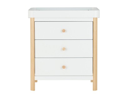 Ickle Bubba Tenby 3 Piece Furniture Set and Under Drawer - Scandi White
