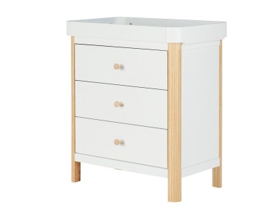 Ickle Bubba Tenby 3 Piece Furniture Set and Under Drawer - Scandi White