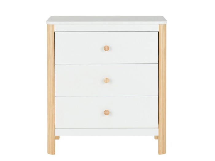 Ickle Bubba Tenby 3 Piece Furniture Set and Under Drawer - Scandi White