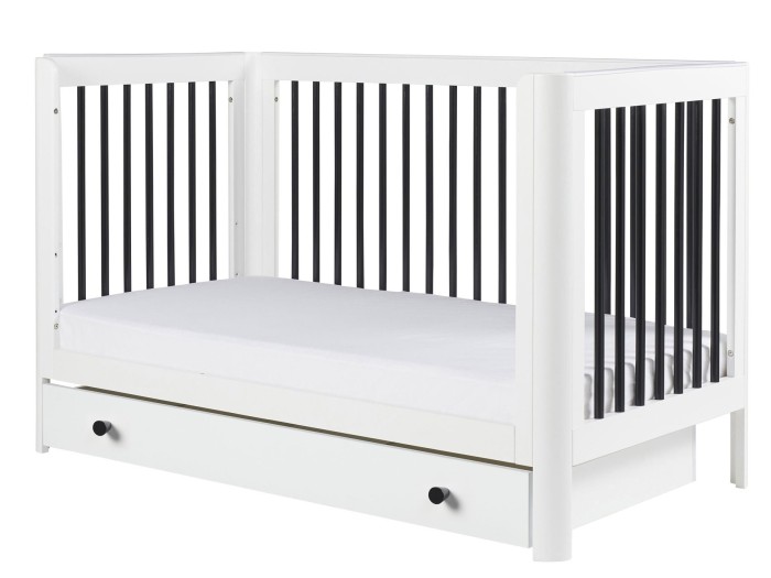 Ickle Bubba Tenby Cot Bed, Under Drawer and Changing Unit - Mono