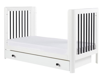 Ickle Bubba Tenby Cot Bed, Under Drawer and Changing Unit - Mono