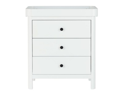 Ickle Bubba Tenby Cot Bed, Under Drawer and Changing Unit - Mono