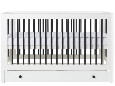 Ickle Bubba Tenby Cot Bed, Under Drawer and Changing Unit - Mono