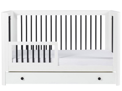 Ickle Bubba Tenby Cot Bed, Under Drawer and Changing Unit - Mono