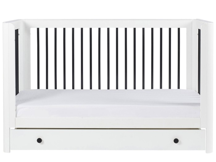 Ickle Bubba Tenby Cot Bed, Under Drawer and Changing Unit - Mono