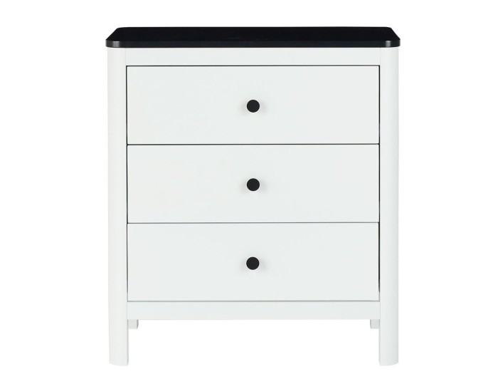 Ickle Bubba Tenby Cot Bed, Under Drawer and Changing Unit - Mono