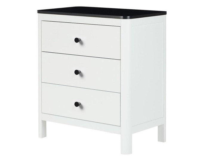 Ickle Bubba Tenby Cot Bed, Under Drawer and Changing Unit - Mono