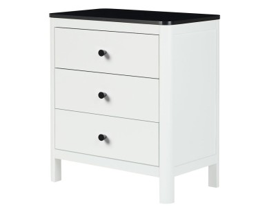 Ickle Bubba Tenby Cot Bed, Under Drawer and Changing Unit - Mono