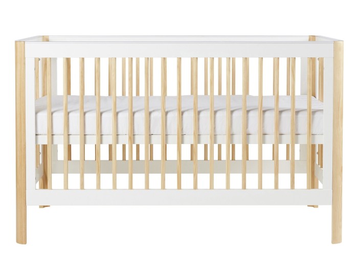 Ickle Bubba Tenby Cot Bed - Scandi White