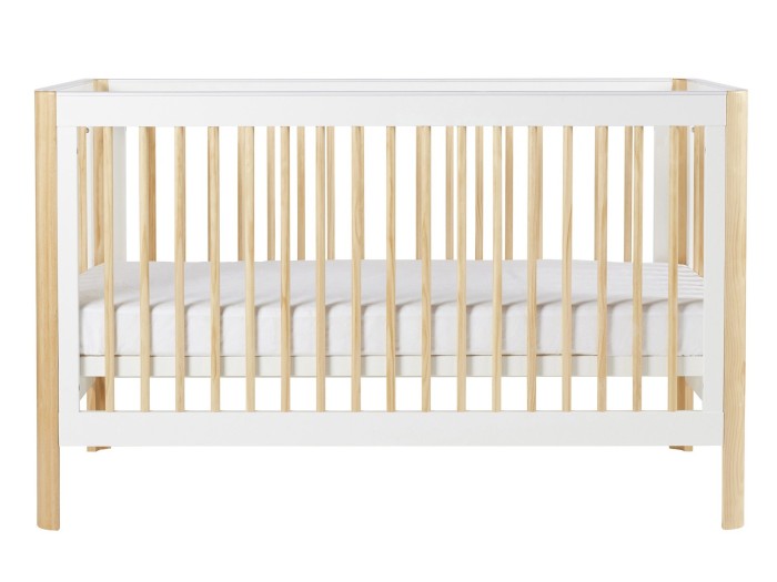 Ickle Bubba Tenby Cot Bed - Scandi White
