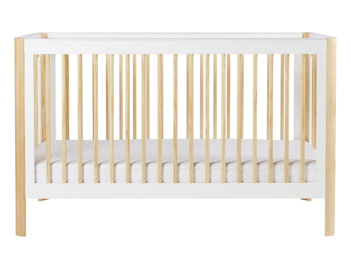 Ickle Bubba Tenby Cot Bed - Scandi White