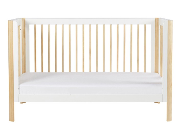 Ickle Bubba Tenby Cot Bed - Scandi White