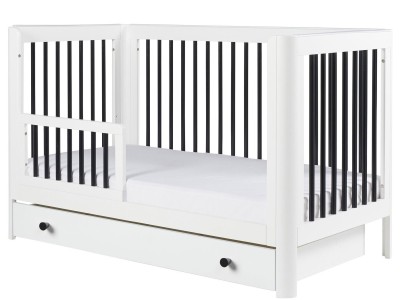 Ickle Bubba Tenby Cot Bed and Under Drawer - Mono
