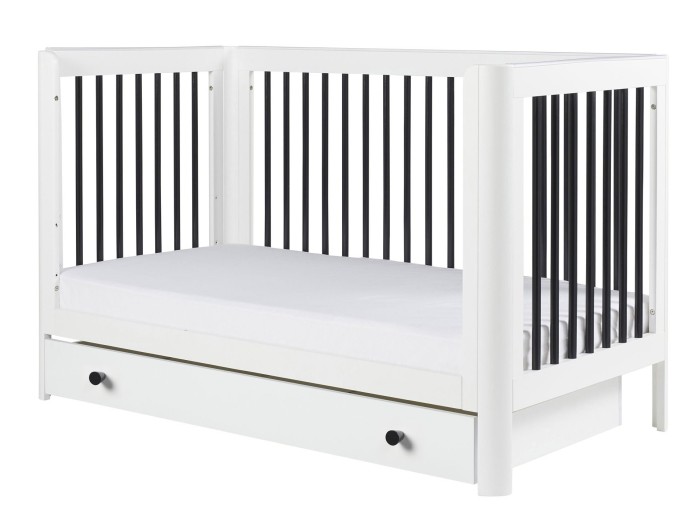 Ickle Bubba Tenby Cot Bed and Under Drawer - Mono