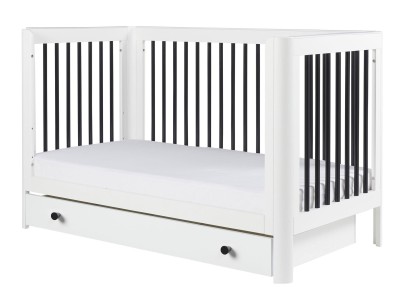Ickle Bubba Tenby Cot Bed and Under Drawer - Mono