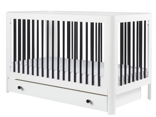 Ickle Bubba Tenby Cot Bed and Under Drawer - Mono 2