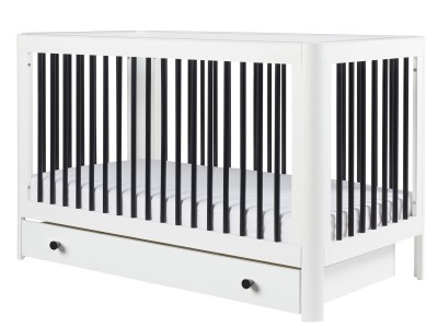 Ickle Bubba Tenby Cot Bed and Under Drawer - Mono