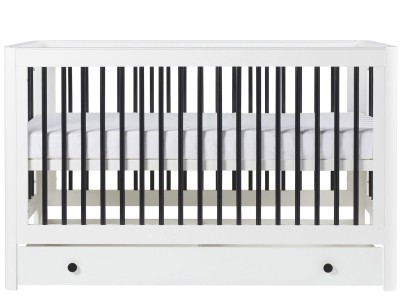 Ickle Bubba Tenby Cot Bed and Under Drawer - Mono