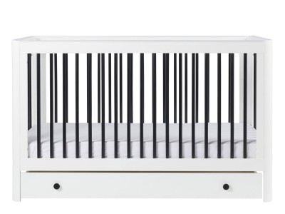 Ickle Bubba Tenby Cot Bed and Under Drawer - Mono