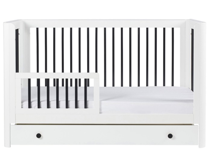 Ickle Bubba Tenby Cot Bed and Under Drawer - Mono