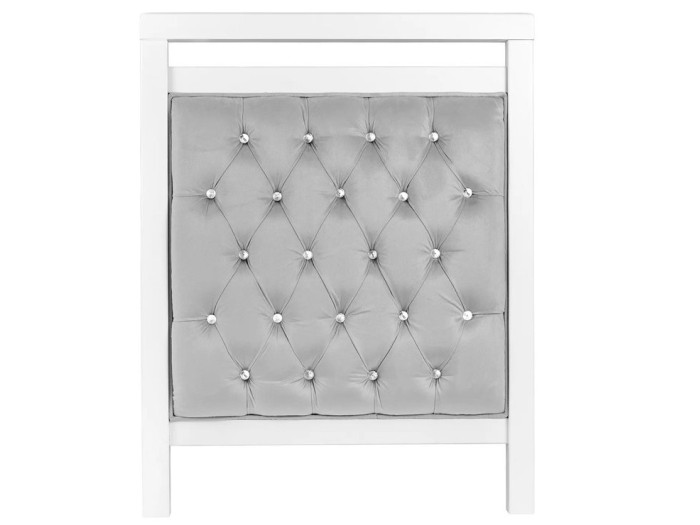 Babymore Velvet Deluxe Cot Bed – White