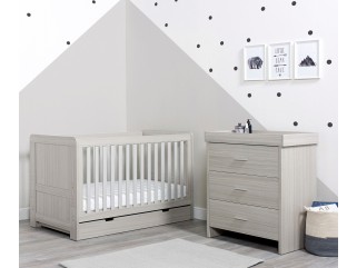 Ickle Bubba Pembrey Cot Bed, Under Drawer and Changing Unit 2