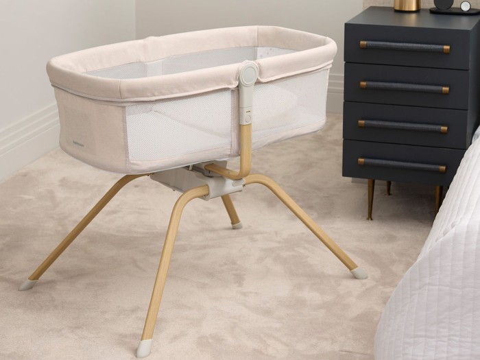 Babymore Air Motion Gliding Crib – Cream