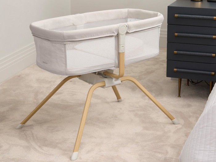 Babymore Air Motion Gliding Crib – Grey